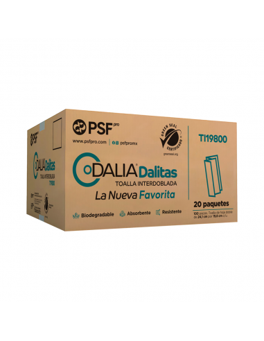 Toalla interdoblada blanca Dalitas...